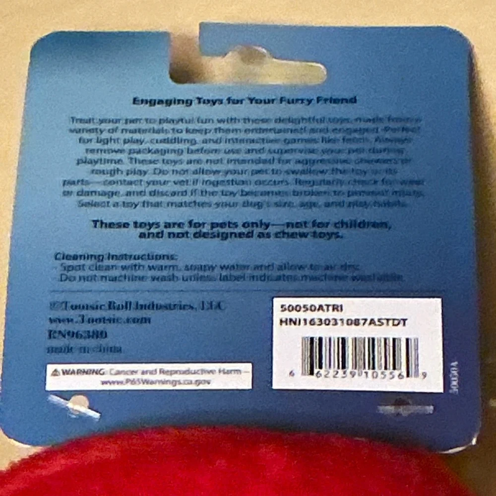Red Plush Gumball Machine Small Medium Dog Toy